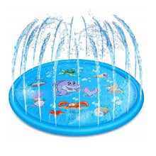 Load image into Gallery viewer, 170cm Summer Children's Baby Play Water Mat Games Beach Pad Lawn Inflatable Spray Water Cushion Toys Outdoor Tub Swiming Pool