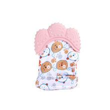 Load image into Gallery viewer, Baby Silicone Mitts Teething Mitten Glove Sound Teether Newborn Chewable Nursing Mittens Teether Natural stop Sucking Thumb Toy